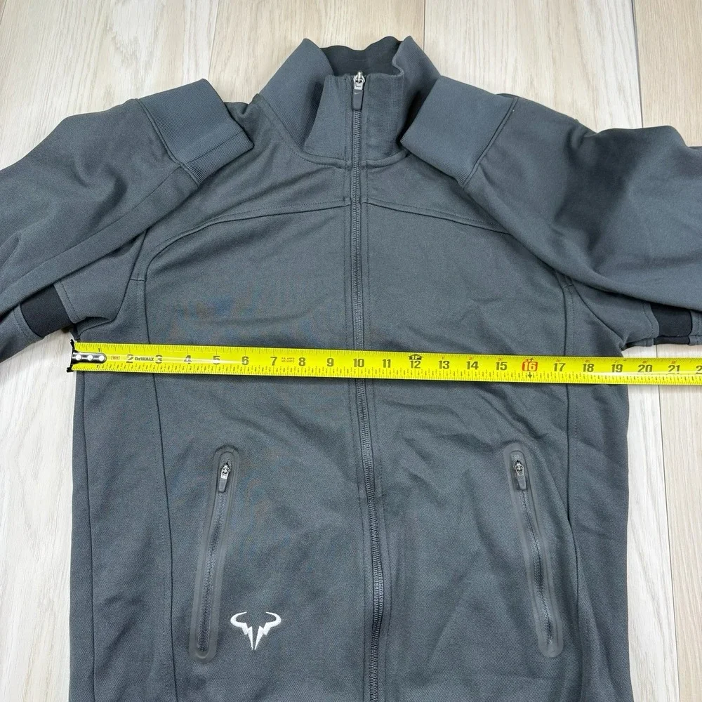 Nike Nadal 2011 US Open Vamos Rafa Ace Tennis Jacket 424981-060 Gray Mens Small